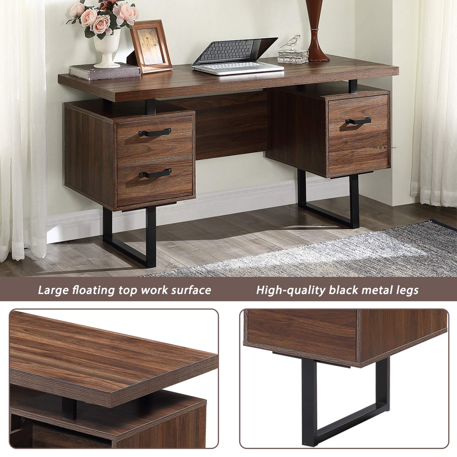 Amazon.com: Computer Desk Home Office Computer Desk with Drawers